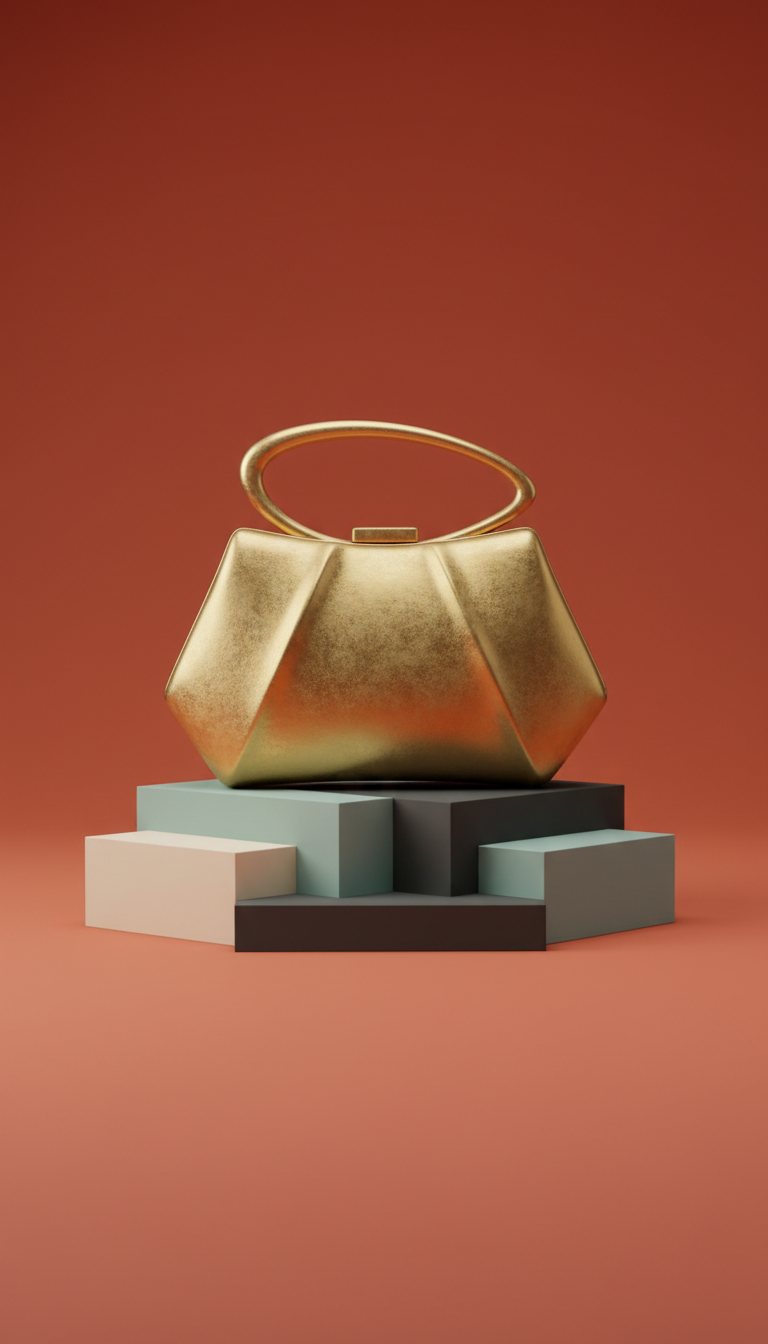 Sculptural Evening Clutch